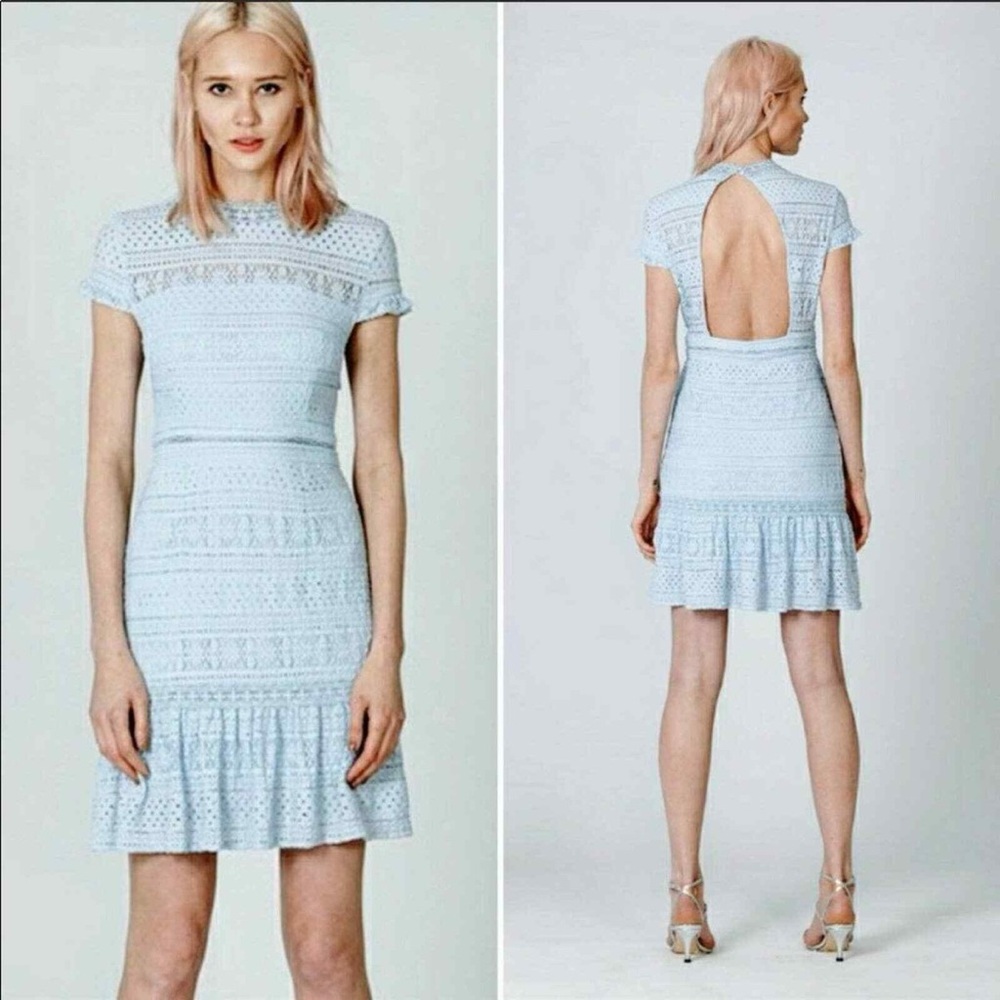 Foxiedox lace eyelet midi dress